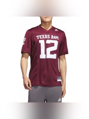 Adidas Texas A&M Aggie 12th Man Jersey Maroon White